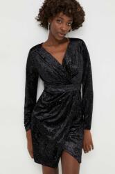 ANSWEAR rochie culoarea negru, mini, drept BBYH-SUD00K_99X