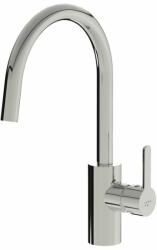 Laufen EUROLOOK Mosogató csaptelep oldalsó kezelőkarral, kifolyó 210 mm, króm HF501538100000 (HF501538100000)