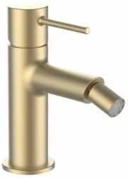 Laufen Twinplus slim Bidé csaptelep, 112 mm kiállású fix kifolyóval, húzórudas lefolyószelep nélkül, PVD halvány arany matt HF505410462010 (HF505410462010)