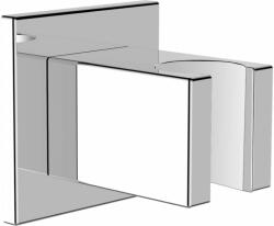 Laufen Quadriga Quadriga rögzített zuhanyfej tartó, fémből, króm HF901168100000 (HF901168100000)