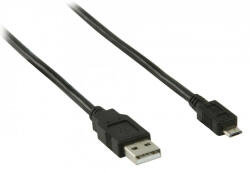 Nedis micro USB kábel - USB 2.0 - 10 W - 1 m (CCGL60500BK10)