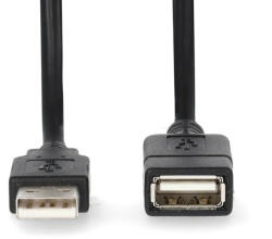 Nedis USB 2.0 hosszabbító - 2 m (CCGL60010BK20)