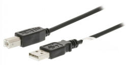 Nedis USB Nyomtató Kábel - AB Kábel - USB2.0 - 10W - 2m (CCGL60100BK20)