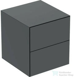 Geberit ONE 45x47x49, 2 cm-es 2 fiókos oldalsó szekrény, matt fekete 505.077. 00.8 (505077008)