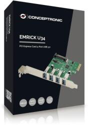 Conceptronic EMRICK02G csatlakozókártya/illesztő Belső USB 3.2 Gen 1 (3.1 Gen 1) (EMRICK02G)