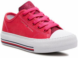 Tommy Hilfiger Teniși Tommy Hilfiger Low Cut Lace-Up Sneaker T3A9-33185-1687 M Magenta 385