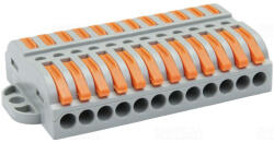 Tracon Csavar nélküli vezetékösszekötő, toldó nyitható, 0, 5-4mm2, 32A, 12p, OVOFT1212 Tracon (FT1212)
