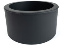 Átmeneti idom 150/200 mm (h. 80 mm), vastag falú 2 mm, fekete (PXPRZ150/200)