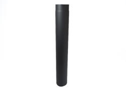  Füstcső 130 mm/100 cm, vastag falú 2 mm, fekete (PX5901592603851)