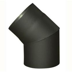  Vastag falú füstcsőkönyök 130 mm/45 °, 2 mm, fekete (PX5901592607156)