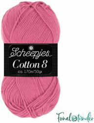 Scheepjes Cotton8 - 653 - élénk rózsaszín pamut fonal