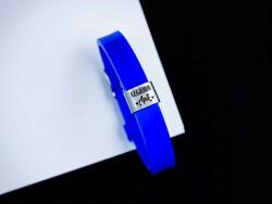 R. M. ékszer Legjobb Apa medálos királykék színű szilikon karkötő (19213RM)