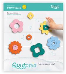 Quut Toys Puzzle de baie, set 10 piese, Flower power, Quut Toys (QT171713)