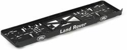 Set suport placute numar inmatriculare auto 3D (fata + spate) Land rover alb