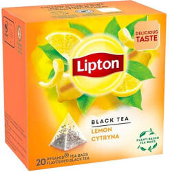 Lipton Ceai Negru cu Lamaie Lipton, 20 piramide, 34 g (8722700140528)