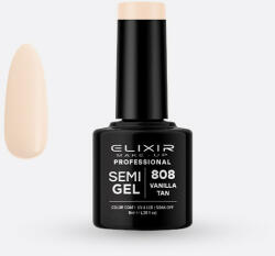 Oja Semipermanenta Semi Gel Elixir Makeup Professional Vanilla Tan 808, 8 ml