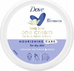 Dove tápláló arc- és testápoló krém száraz bőrre Body Love Nourishing Care 250 ml