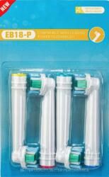  Cserefejek EB18-P 4db kompatibilis Oral-B Genius, Oral-B SmartSeries, Oral-B PRO és Oral-B Vitality