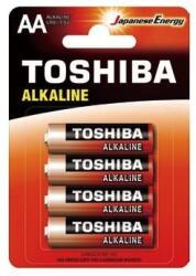 AA elem TOSHIBA Alkaline 4db 1, 5V alkáli LR6