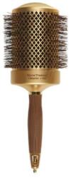 Olivia Garden Perie pentru termo-brushing, 80 mm - Olivia Garden Expert Blowout Shine Wavy Bristles GOLD&BROWN