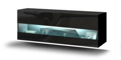 Prince gs5 vízszintes szekrény elem magasfényű fekete (5904310992761)