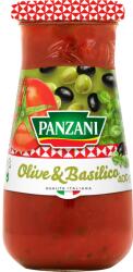 PANZANI Olive & Basilico paradicsomszósz olajbogyóval és bazsalikommal, ízesítve 400 g