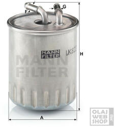 Mann-Filter üzemanyagszűrő WK 822/3