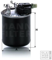 Mann-Filter üzemanyagszűrő WK 820/22