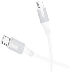 BOROFONE Cablu Date si Incarcare USB-C - USB-C Borofone BX101 Creator, 60W, 1m, Alb - evomag