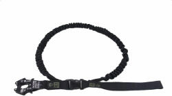 K9 Thorn Поглъщаща ударите каишка с kong frog карабинер, черна, XL (0016/16.BLK.XL)