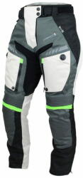 Cappa Racing Kalhoty moto dámské FIORANO textilní šedé / bílé XL