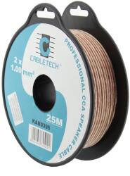 Cabletech Cablu pentru difuzor, CCA, 1mm2, transparent, 25m, Cabletech, L101966