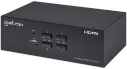 Manhattan 153539 KVM kapcsoló Fekete (153539)