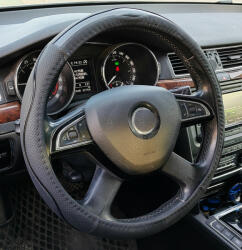 Autolife Univerzális kormányvédő 38cm fekete-CARBON 2396BKC (2396BKC) - olaj