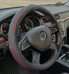 Autolife Műbőr kormányvédő 38cm 2393-38 (2393-38) - olaj