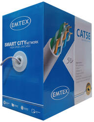 Emtex Cablu UTP Emtex cat 5E cupru, fir 0.45mm, rola 305m (KAB-EMT3)