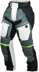 Cappa Racing Kalhoty moto pánské FIORANO textilní šedé / bílé XL