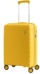 SNOWBALL ferde bordás sárga kabinbőrönd -SB20703-Sárga S - borond-aruhaz