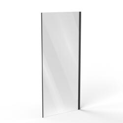 RAVAK Cool! perete de duș 90 cm negru mat/sticla transparentă X9VV70300Z1