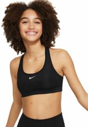 Nike Girls Swoosh Sports Bra - black/white - Fekete