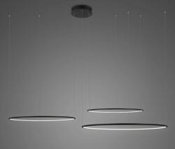 Altavola Design Ledowe Okręgi lampă suspendată 3x113 W negru LA075/CO3_120_in_4k_black