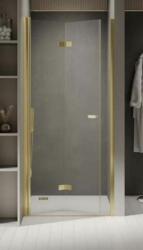NEW TRENDY New Soleo Light Gold uși de duș 100 cm pliantă auriu luciu/sticlă transparentă D-0466A (D0466A)