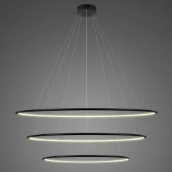 Altavola Design Ledowe Okręgi lampă suspendată 3x113 W negru LA075/P_120_in_4k_black_dimm