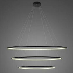 Altavola Design Ledowe Okręgi lampă suspendată 3x113 W negru LA075/P_120_in_3k_black_dimm