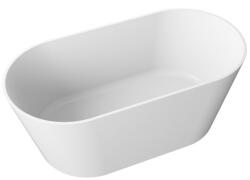 Polimat Ida cadă freestanding 150x75 cm ovală alb 00301 (00301)