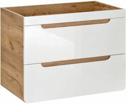 Comad Aruba White dulap 60x46x59 cm sub chiuveta pe perete alb-stejar ARUBAWHITE820-60CMFSC (ARUBAWHITE82060CMFSC)