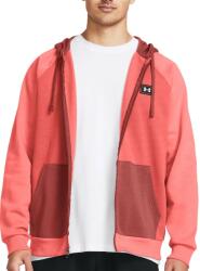 Under Armour UA Rival Flc FZ Colorblock-RED Kapucnis melegítő felsők 1383096-611 Méret S