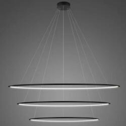 Altavola Design Ledowe Okręgi lampă suspendată 3x170 W negru LA075/P_180_in_4k_black