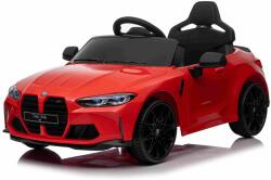 Beneo Elektromos gyermek autó BMW M4, piros, 2, 4 GHz-es távirányító, USB / Aux bemenet, lengéscsillapított felfüggesztés, 12V akkumulátor, LED lámpák, 2 X MOTOR, EREDETI liszensz