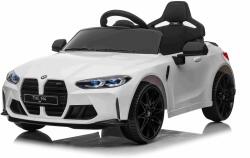 Beneo Elektromos gyermek autó BMW M4, fehér, 2, 4 GHz-es távirányító, USB / Aux bemenet, lengéscsillapított felfüggesztés, 12V akkumulátor, LED lámpák, 2 X MOTOR, EREDETI liszensz